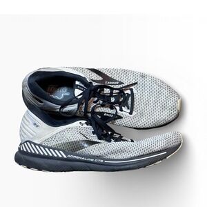 Brooks Adrenaline GTS 22 Mens Running Shoes Grey Black White  Size 14 2E EE Gym